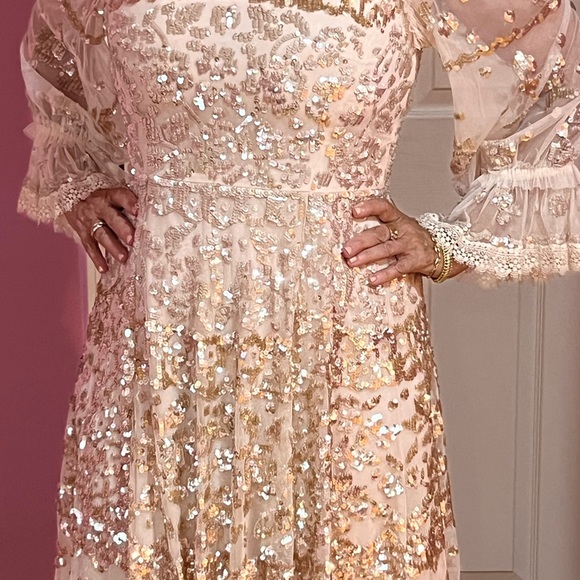 Needles and Thread sequence dress knee length size 8 - Picture 3 of 11